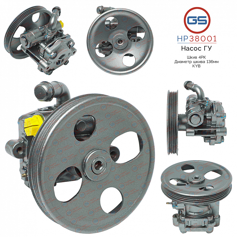 HP38001 Насос ГУР Suzuki Baleno 1995-2002, Suzuki Liana / Aerio 2001-