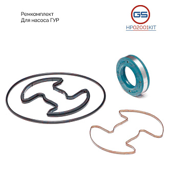 HP02001KIT Ремкомплект насоса ГУР BMW 5 E34 1988-1997, AUDI 100 1990-1994, Skoda Octavia 1996-2010