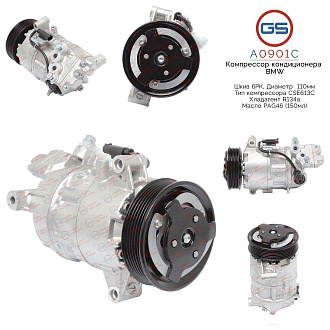 A0901C Компрессор кондиционера BMW